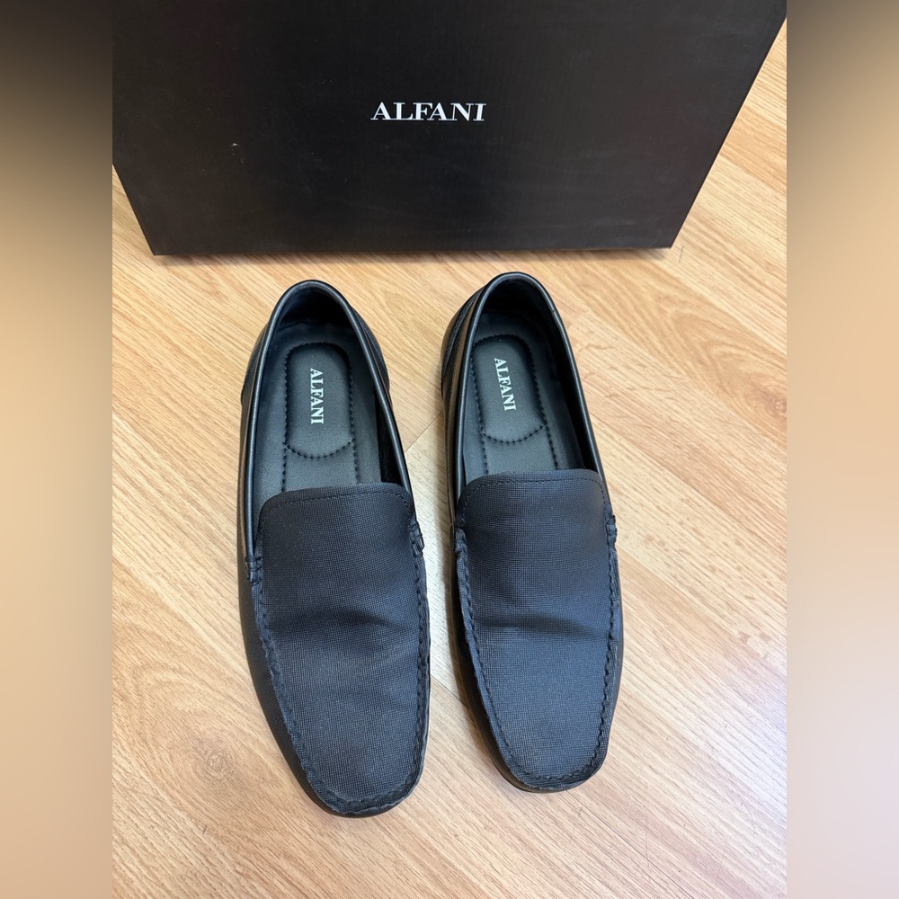 Alfani Men's Classic Black Slip-On Loafers - Picture 5 of 8